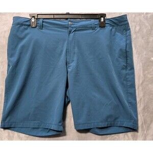 North Face Morphious Shorts 40 Blue Quick Dri Gorpcore Drawstring Belted Pocket